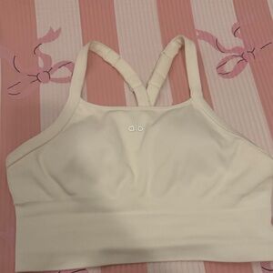 ALO Yoga Cream Sports Bra
